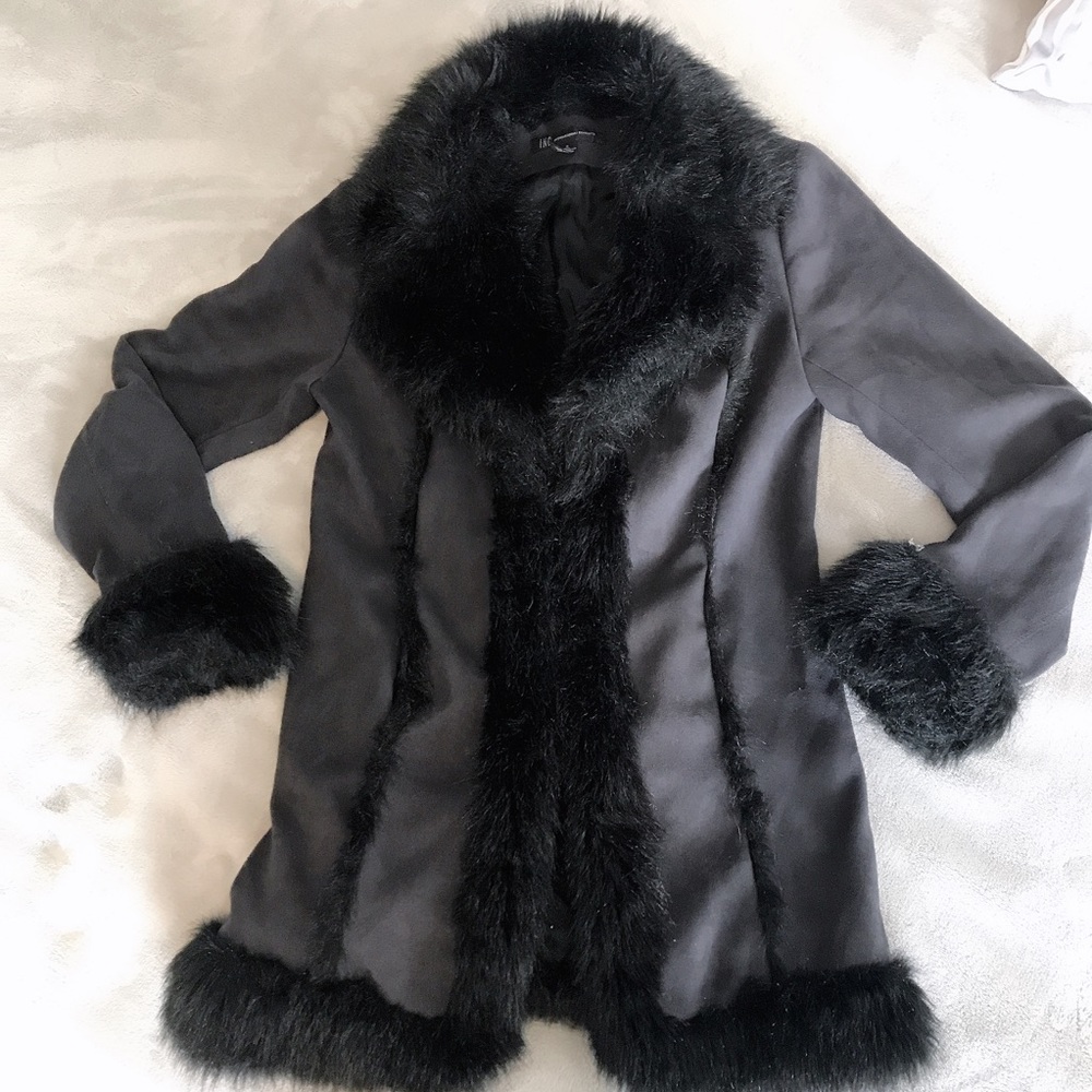 💕Sale💕 INC Faux Fur/Suede Amazing Coat